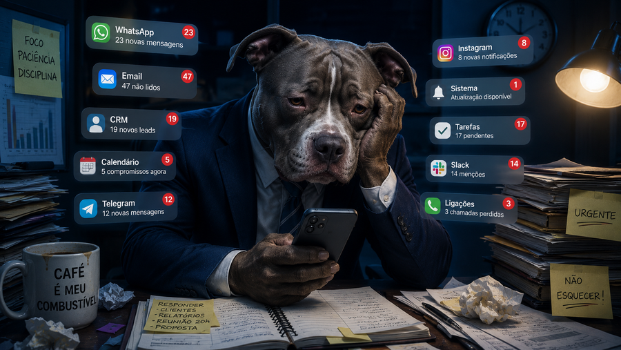 Fleet Bull cansado do WhatsApp